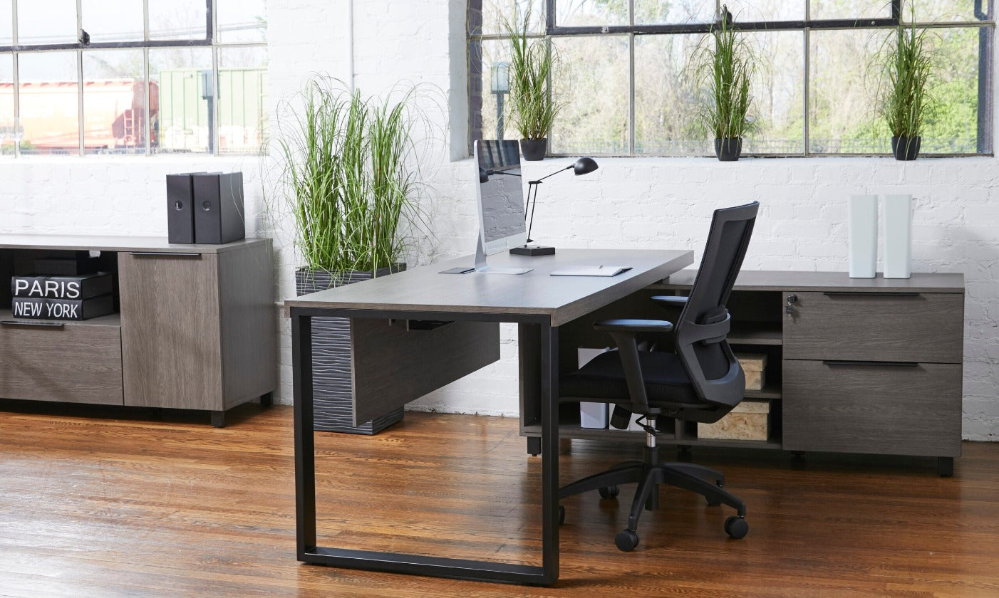 Stavanger 90 Degree Desk with return Cabinet 71" 