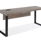 Stavanger Crescent Desk 71" in Dark Grey