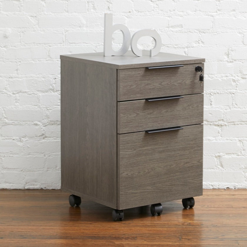 Stavanger Filing Cabinet Storage & Credenza in Dark Grey