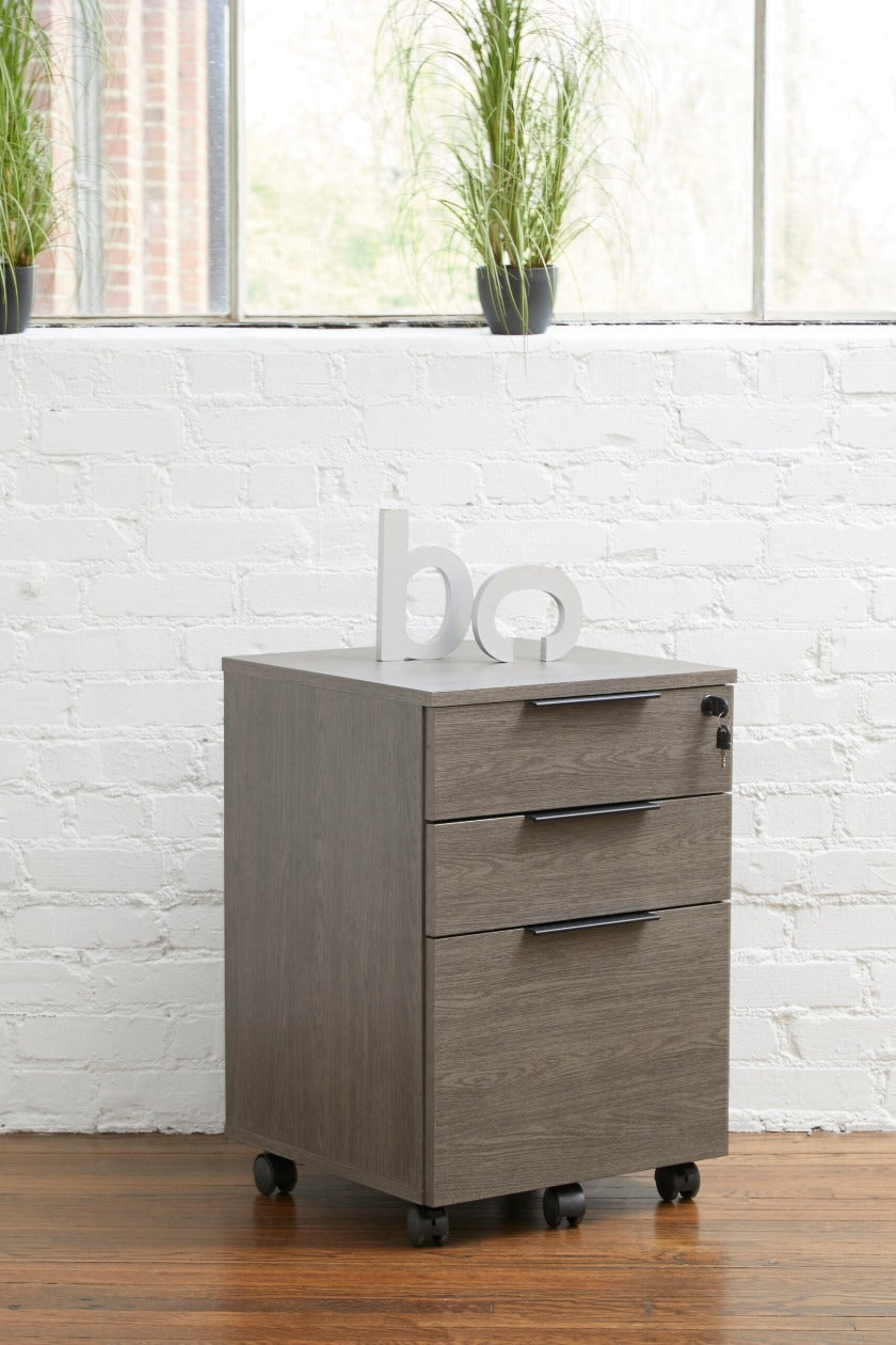 Stavanger Filing Cabinet Storage & Credenza in Dark Grey