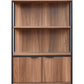 Sierra Bookcase W/ Doors 32x14x47 Inches