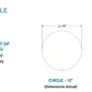 EchoDeco 90%  Artistic Acoustic Wall Tiles Circle Shape 12"and 24"