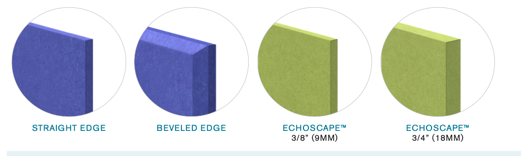 EchoDeco  Decorative 90% Acoustic Wall Tiles Triangle Shapes