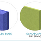 EchoDeco 90% Acoustic Wall Tile Parallelogram shapes 12" & 24"