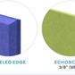 EchoDeco 85% Acoustic Wall Tile Trapezoid & Square Shapes