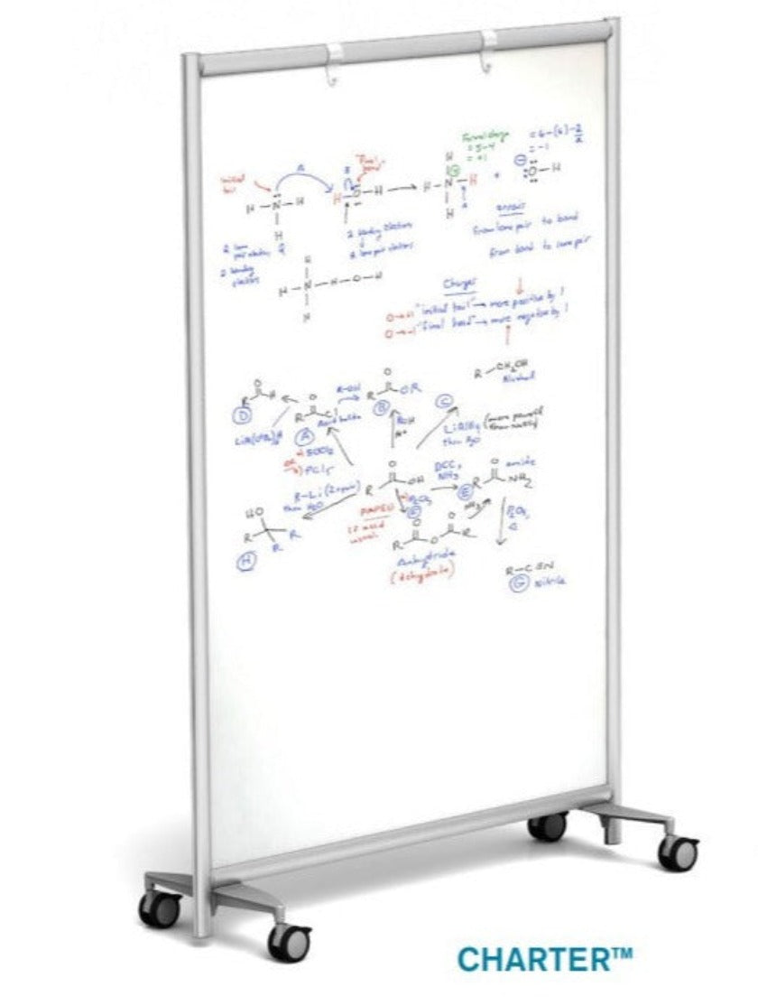 TruBrite Charter Mobile Dry Erase Whiteboard