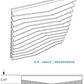 EchoDeco Acoustic Blade Wall Tiles Highly NRC Rate