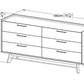 Denali 6 Drawer Double Dresser DNLI-3823