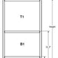 Duplex Wall Room Divider Modular Panels | Clear & Frosted Acrylic