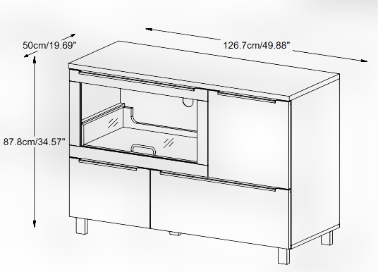 Kalmar Printer Cabinet & Filing Drawers in Grey