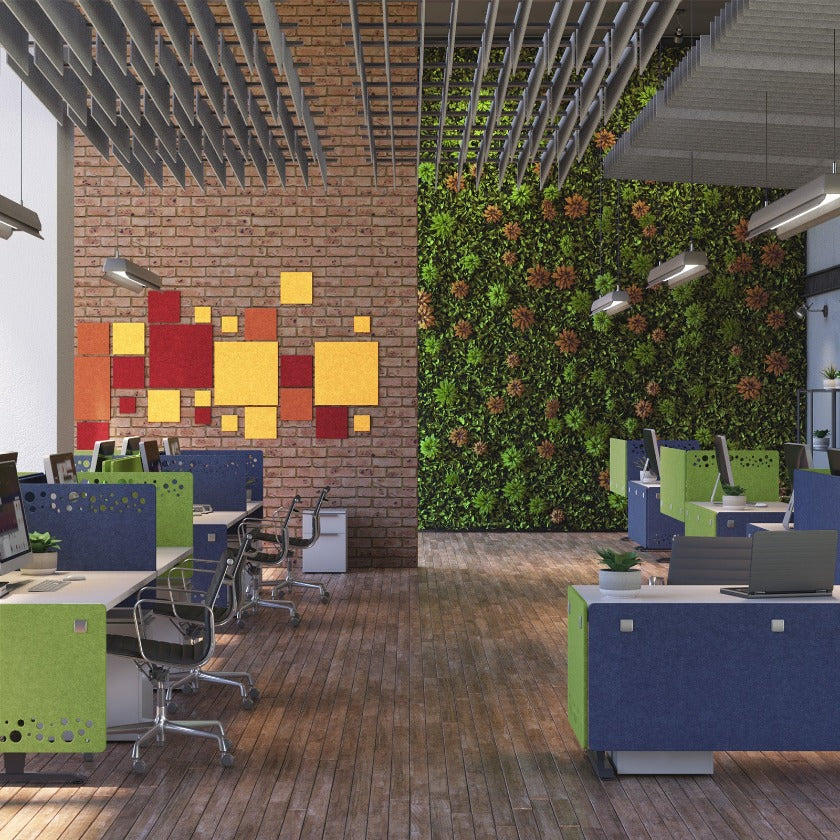 SwitchIt Desk Dividers 90% Sound Absorb with Magnetic Mount