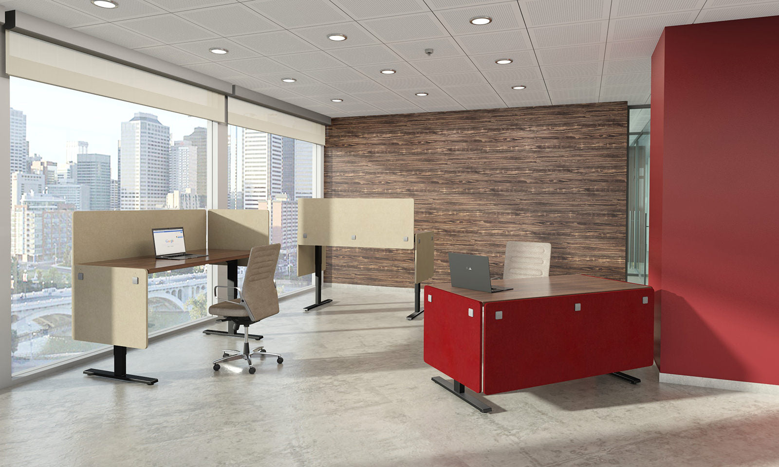 SwitchIt Desk Dividers 90% Sound Absorb with Magnetic Mount