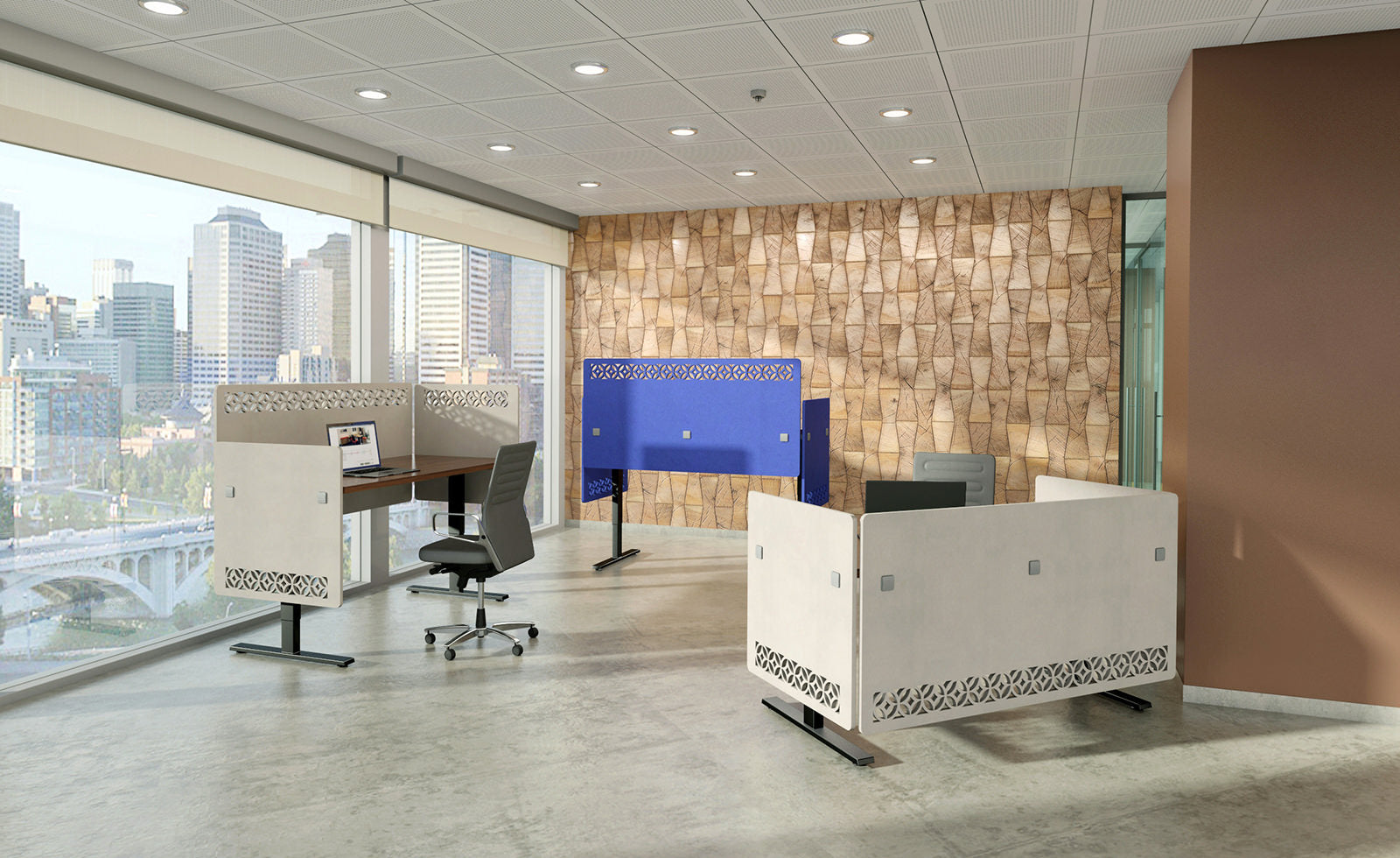 SwitchIt Desk Dividers 90% Sound Absorb with Magnetic Mount