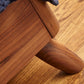 Tahoe Platform Bed with Upholstered Headboard in Walnut