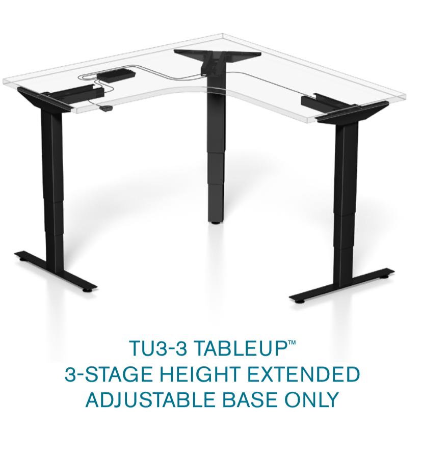 TableUp 90 Degree Programmable Adjustable Desk 66" to 84"W 