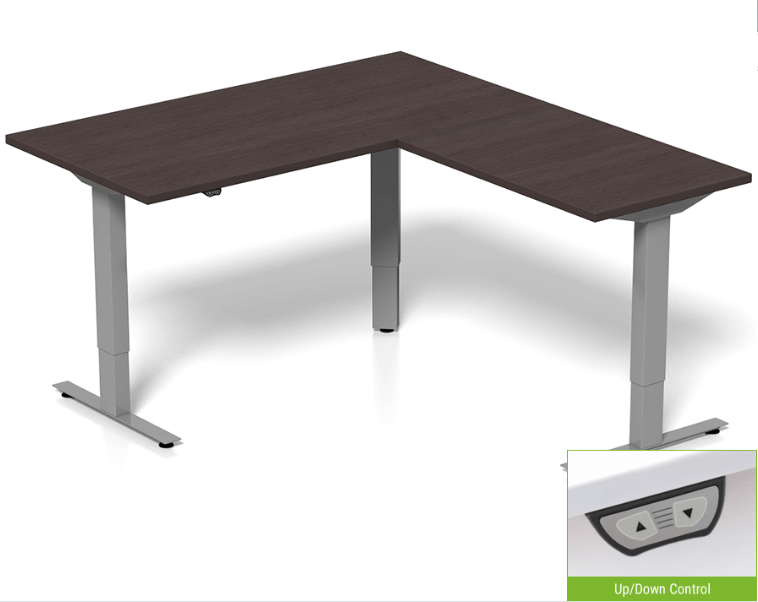 TableUp 90 Degree Adjustable Desk  48-84" USA Made