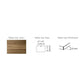 Conset Melamine Tabletop Rectangular 47 to 70 Inches Length
