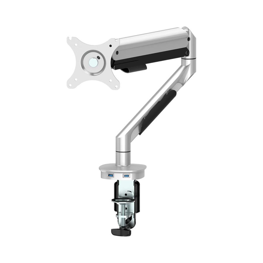 VueLine Single and Dual Adjustable Monitor Mount with USB Port