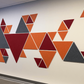 EchoDeco 85% Acoustic Wall Tile Trapezoid & Square Shapes