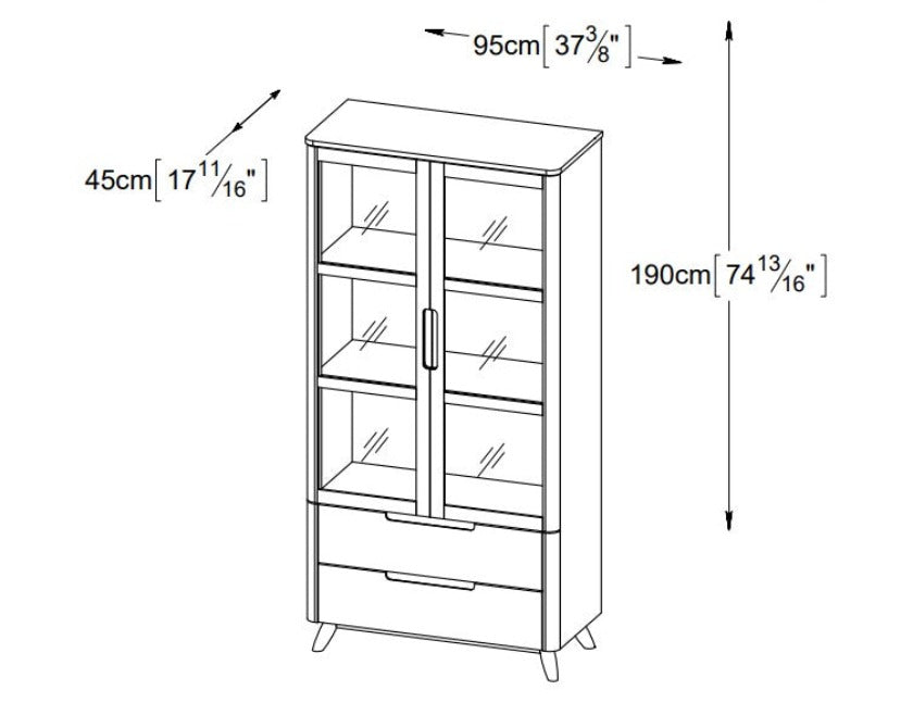 Tahoe China Cabinet TAHDN-4182