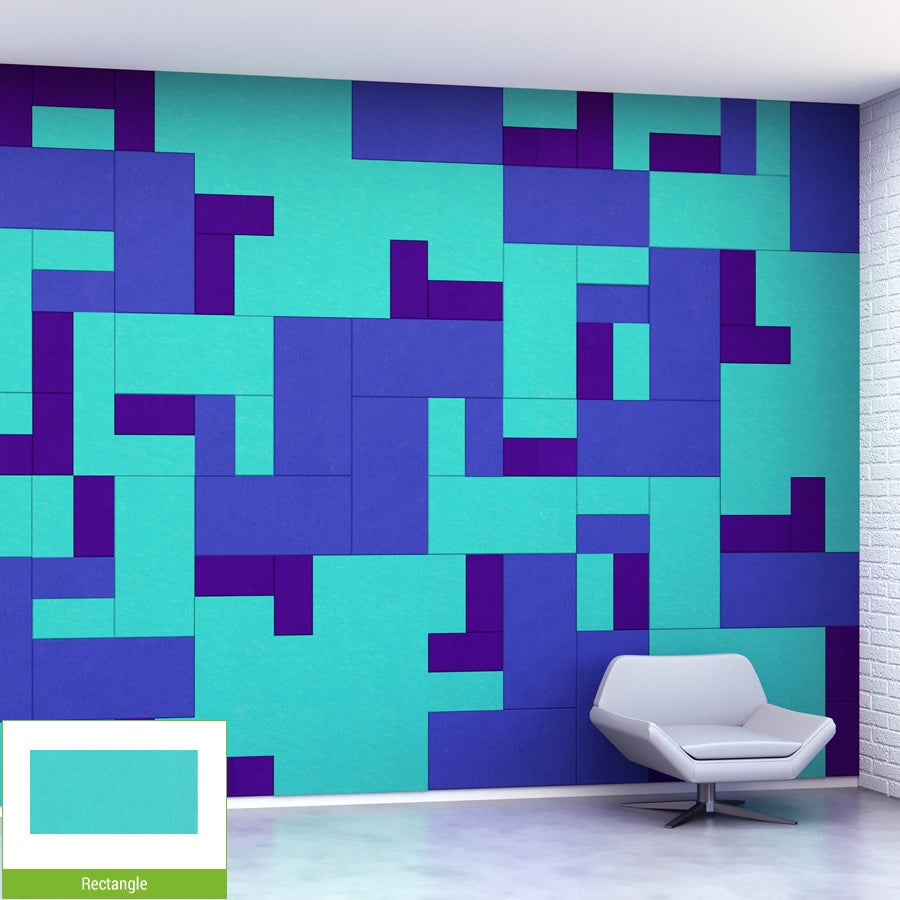 EchoDeco 85% Artistic Acoustic Wall Tiles Shape 6" Square