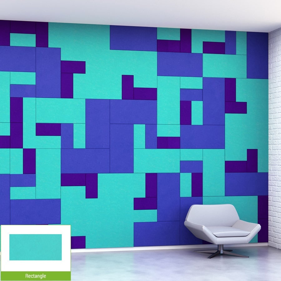 EchoDeco 90% Creative Acoustic Wall Tiles Shape 6" Square