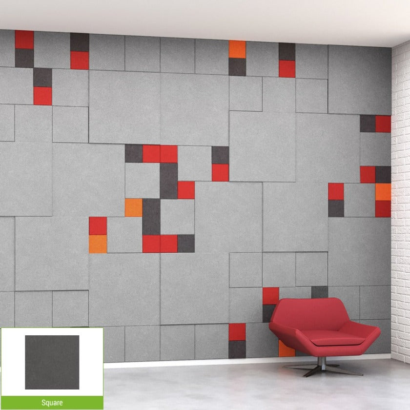 EchoDeco 85% Acoustic Wall Tile Parallelogram Shapes 12" & 24"