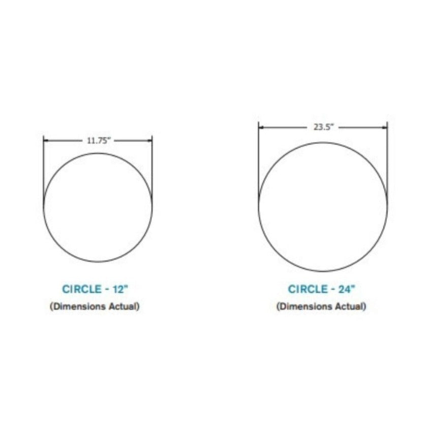 EchoDeco Decorative Acoustical Wall Tiles Circle 3/8" (9MM) Thickness