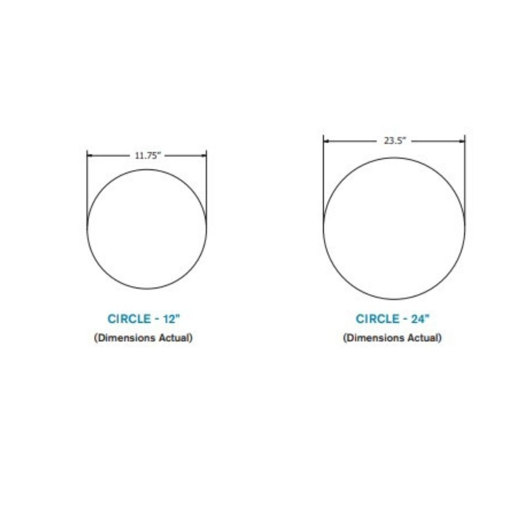 EchoDeco 90%  Artistic Acoustic Wall Tiles Circle Shape 12"and 24"