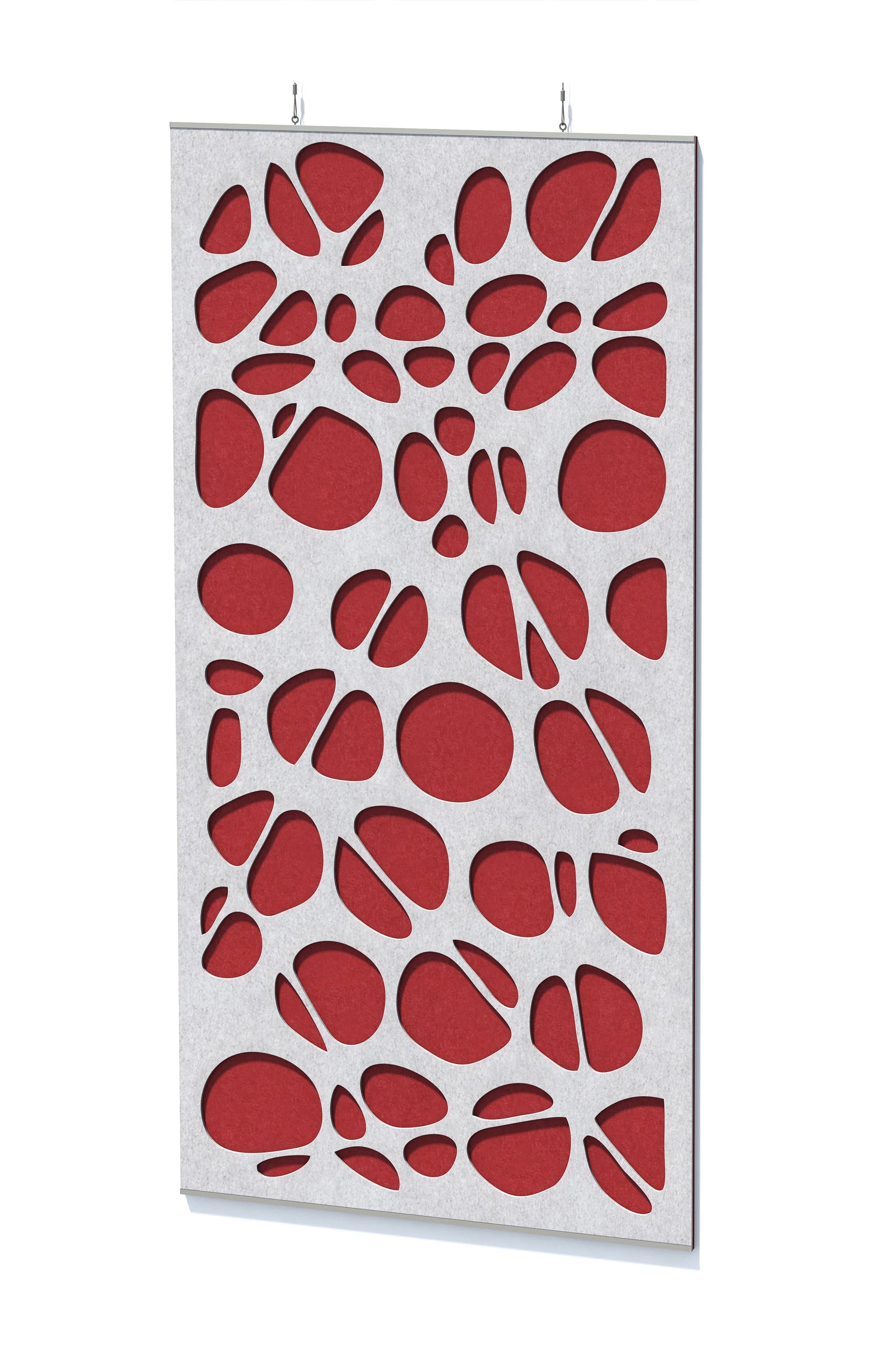 EchoDeco 85% Acoustic Design Wall Panel Back with Solid Panel 47"W
