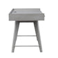 Rainier Stylish Desk with 3 Drawers in Grey & White