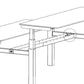 Conset Universal Cable Tray Under Desk Expandable 38” to 65 ½
