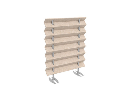 Zag Wall 85% Acoustic Panel Mobile Divider 36-60"W