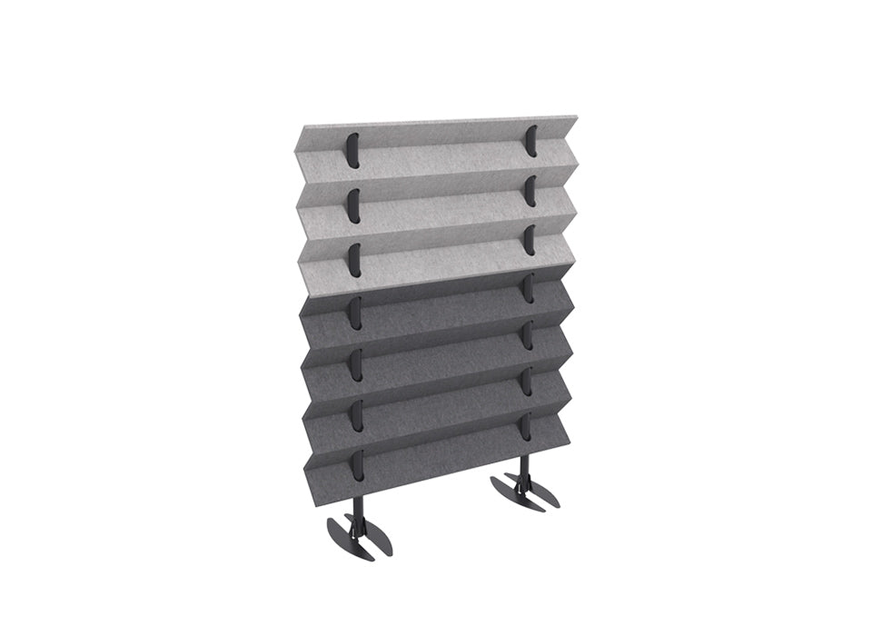 Zag Wall 85% Acoustic Panel Mobile Divider 36-60"W
